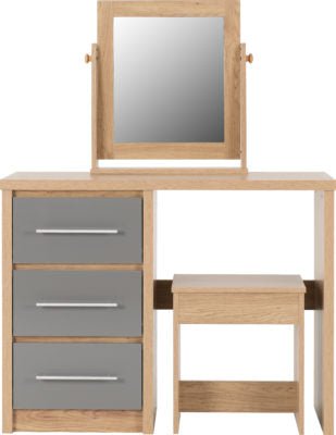 Seville 3 Drawer Dressing Table Set - Furniture Cash and Carry