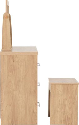 Seville 3 Drawer Dressing Table Set - Furniture Cash and Carry