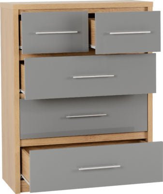 Seville 3+2 Drawer Chest - Furniture Cash and Carry