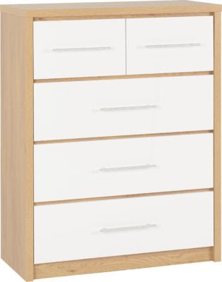 Seville 3+2 Drawer Chest - Furniture Cash and Carry