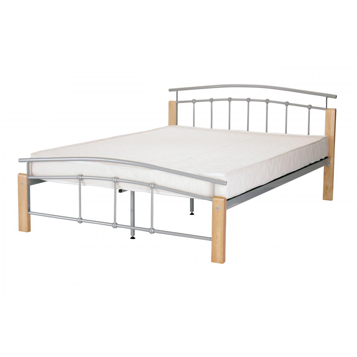 Tetras Bed Silver & Beech - Beech, Silver