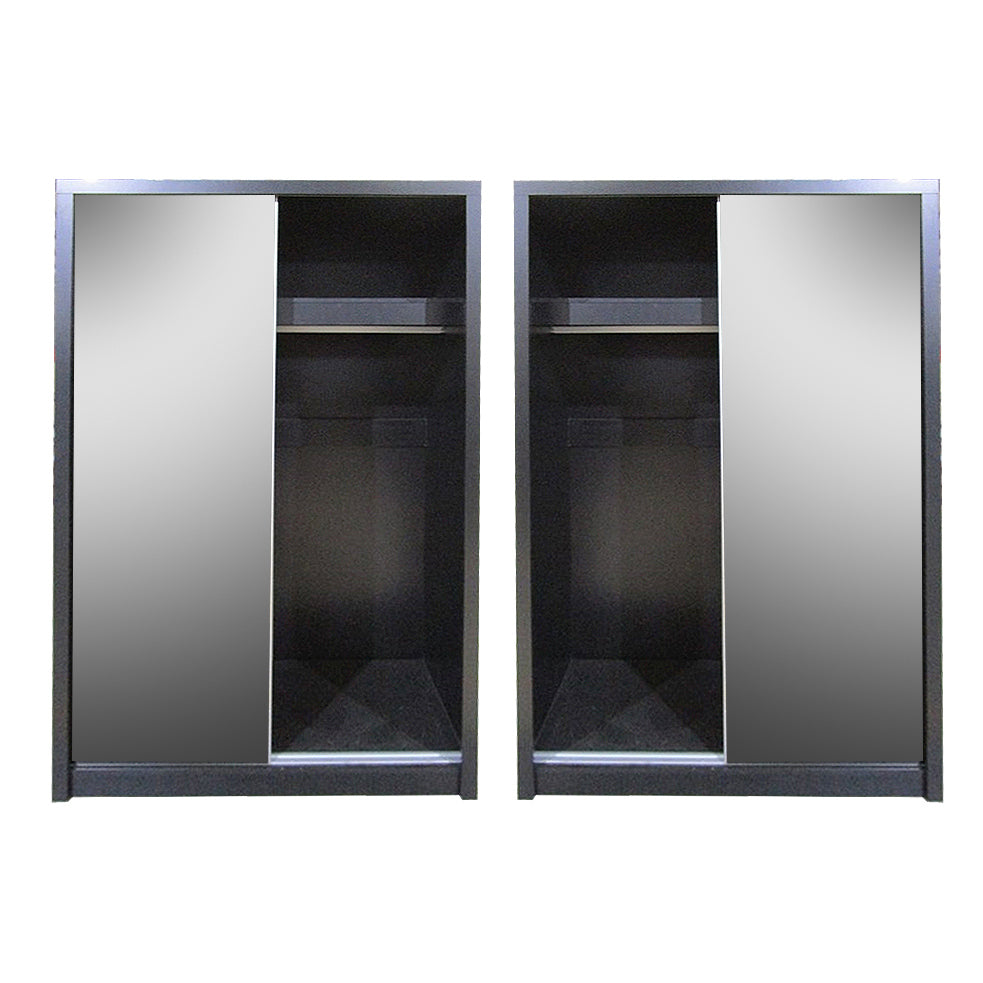 Topline Sliding Robe 2 Door - Black