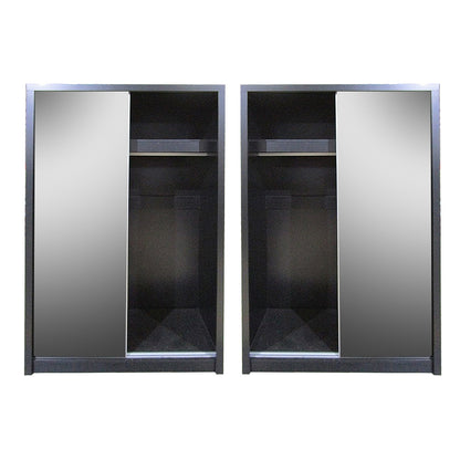 Topline Sliding Robe 2 Door - Black