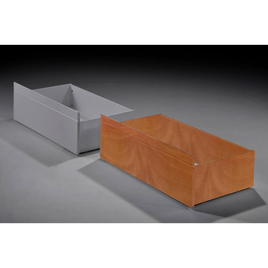 Tripoli Solid Wood Bunk Bed Drawers Pair - Grey