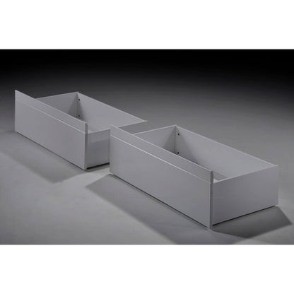 Tripoli Solid Wood Bunk Bed Drawers Pair - Grey