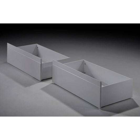 Tripoli Solid Wood Bunk Bed Drawers Pair - Grey