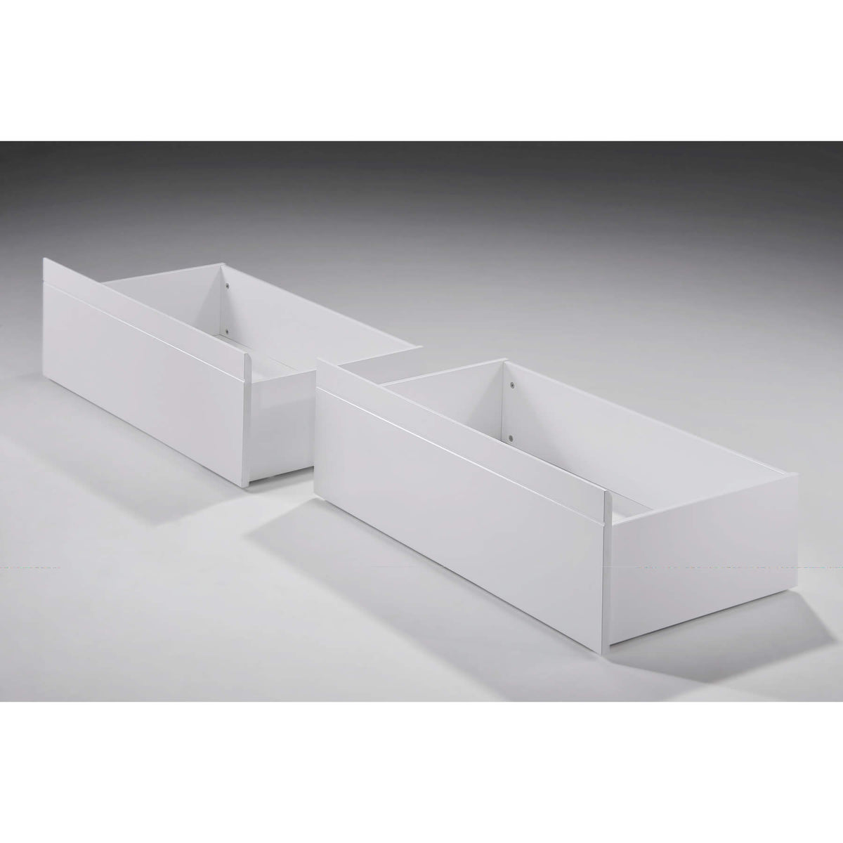 Tripoli Solid Wood Bunk Bed Drawers Pair - White