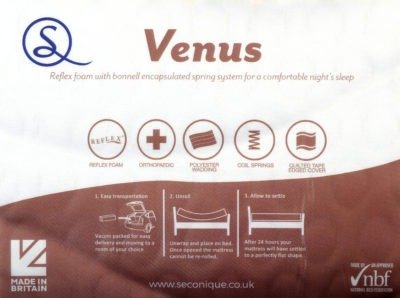 Venus 4' Memory Cool Rolled Mattress - Furniture Cash and Carry