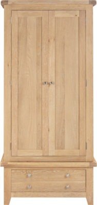Windsor 2 Door 1 Drawer Wardrobe - Furniture Cash and Carry