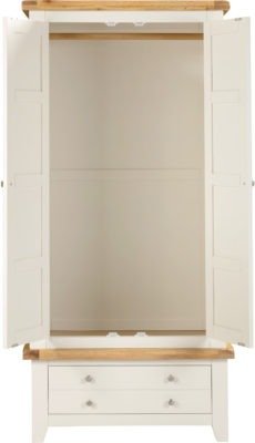 Windsor 2 Door 1 Drawer Wardrobe - Furniture Cash and Carry