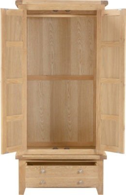 Windsor 2 Door 1 Drawer Wardrobe - Furniture Cash and Carry