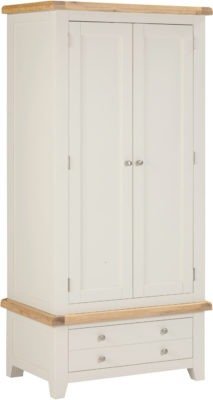 Windsor 2 Door 1 Drawer Wardrobe - Furniture Cash and Carry